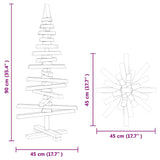 Wooden Christmas Tree for Decoration 90 cm Solid Wood Pine - Extra Image