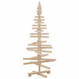 Wooden Christmas Tree for Decoration 120 cm Solid Wood Pine - Front View