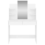 Dressing Table with Mirror White 96x39x142 cm