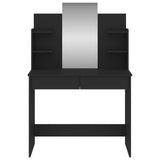 Dressing Table with Mirror Black 96x39x142 cm