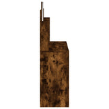 Dressing Table with Mirror Smoked Oak 96x39x142 cm - Rear View