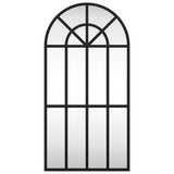 Wall Mirror Black 30x60 cm Arch Iron