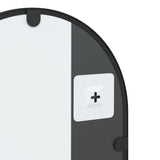 Wall Mirror Black 30x60 cm Arch Iron - Rear View