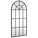 Wall Mirror Black 40x80 cm Arch Iron - Front View