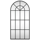 Wall Mirror Black 40x80 cm Arch Iron