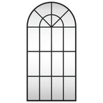 Wall Mirror Black 40x80 cm Arch Iron