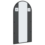 Wall Mirror Black 40x80 cm Arch Iron - 45-Degree Angle