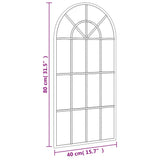 Wall Mirror Black 40x80 cm Arch Iron - Close-Up Angle