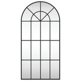 Wall Mirror Black 50x100 cm Arch Iron - Side View