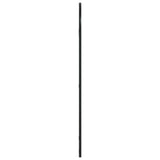 Wall Mirror Black 50x100 cm Arch Iron - Top-Down View