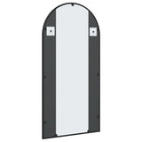 Wall Mirror Black 50x100 cm Arch Iron - 45-Degree Angle