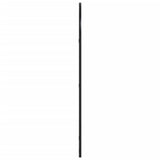 Wall Mirror Black 60x100 cm Arch Iron - Top-Down View