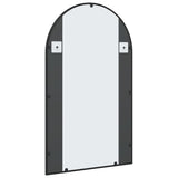 Wall Mirror Black 60x100 cm Arch Iron - 45-Degree Angle