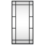 Wall Mirror Black 30x60 cm Rectangle Iron