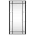 Wall Mirror Black 30x60 cm Rectangle Iron