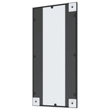 Wall Mirror Black 40x80 cm Rectangle Iron - 45-Degree Angle