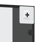 Wall Mirror Black 40x80 cm Rectangle Iron