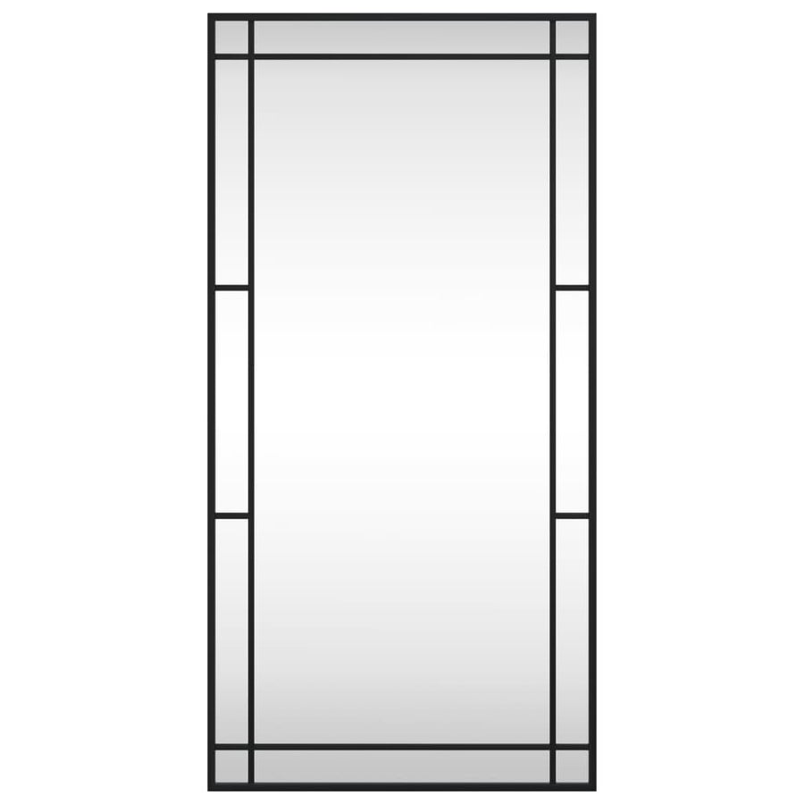 Wall Mirror Black 50x100 cm Rectangle Iron