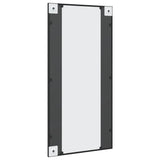 Wall Mirror Black 50x100 cm Rectangle Iron - 45-Degree Angle