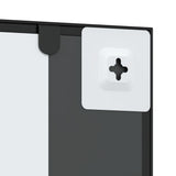 Wall Mirror Black 50x100 cm Rectangle Iron