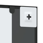 Wall Mirror Black 50x100 cm Rectangle Iron