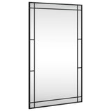 Wall Mirror Black 60x100 cm Rectangle Iron