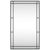Wall Mirror Black 60x100 cm Rectangle Iron