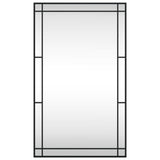 Wall Mirror Black 60x100 cm Rectangle Iron - Side View