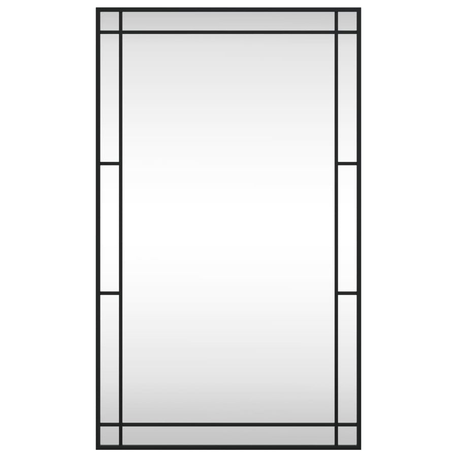 Wall Mirror Black 60x100 cm Rectangle Iron
