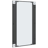 Wall Mirror Black 60x100 cm Rectangle Iron - 45-Degree Angle