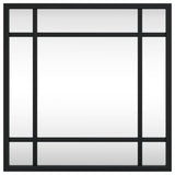 Wall Mirror Black 30x30 cm Square Iron
