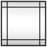 Wall Mirror Black 40x40 cm Square Iron
