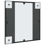 Wall Mirror Black 40x40 cm Square Iron