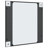 Wall Mirror Black 60x60 cm Square Iron - 45-Degree Angle