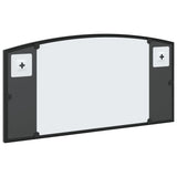 Wall Mirror Black 60x30 cm Arch Iron - 45-Degree Angle