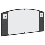 Wall Mirror Black 80x40 cm Arch Iron - 45-Degree Angle