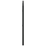 Wall Mirror Black 100x50 cm Arch Iron
