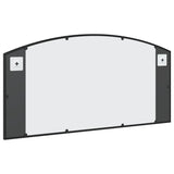 Wall Mirror Black 100x50 cm Arch Iron - 45-Degree Angle