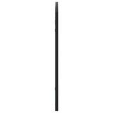 Wall Mirror Black 100x60 cm Arch Iron - Top-Down View