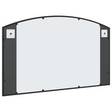 Wall Mirror Black 100x60 cm Arch Iron - 45-Degree Angle