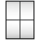 Wall Mirror Black 30x40 cm Rectangle Iron