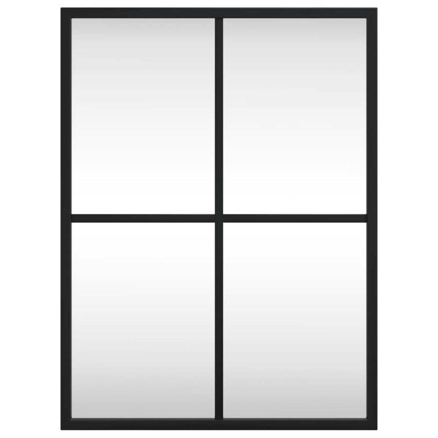 Wall Mirror Black 30x40 cm Rectangle Iron