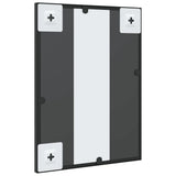Wall Mirror Black 30x40 cm Rectangle Iron - 45-Degree Angle