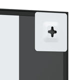 Wall Mirror Black 30x40 cm Rectangle Iron - Rear View