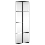 Wall Mirror Black 30x80 cm Rectangle Iron