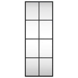 Wall Mirror Black 30x80 cm Rectangle Iron