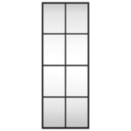 Wall Mirror Black 30x80 cm Rectangle Iron