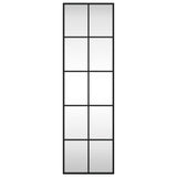 Wall Mirror Black 30x100 cm Rectangle Iron