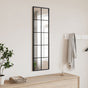 Wall Mirror Black 30x100 cm Rectangle Iron