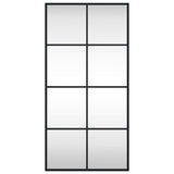 Wall Mirror Black 40x80 cm Rectangle Iron